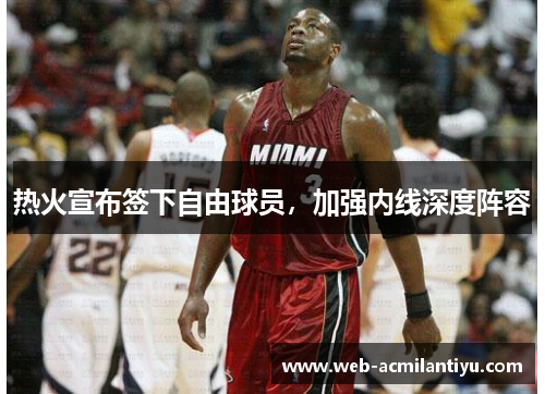 热火宣布签下自由球员，加强内线深度阵容