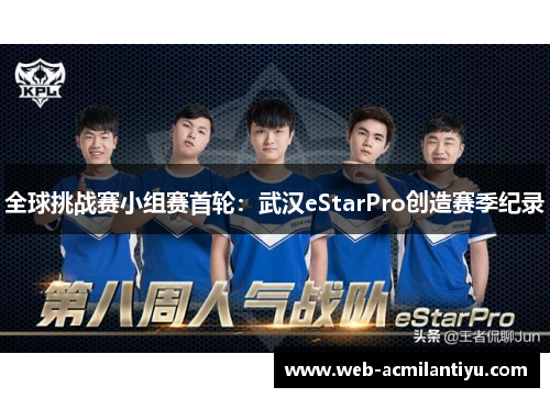 全球挑战赛小组赛首轮：武汉eStarPro创造赛季纪录